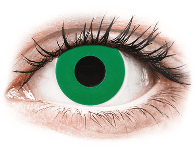 CRAZY LENS - Emerald Green - plano (2 daily coloured lenses)