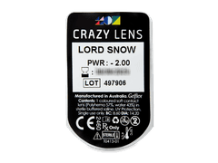 CRAZY LENS - Lord Snow - power (2 daily coloured lenses)