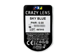 CRAZY LENS - Sky Blue - plano (2 daily coloured lenses)