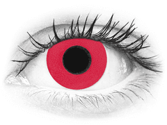 CRAZY LENS - Solid Red - plano (2 daily coloured lenses)