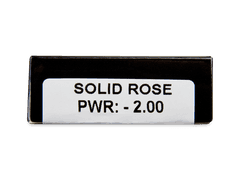 CRAZY LENS - Solid Rose - power (2 daily coloured lenses)