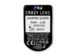 CRAZY LENS - Vampire Queen - power (2 daily coloured lenses)