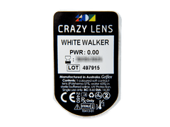 CRAZY LENS - White Walker - plano (2 daily coloured lenses)