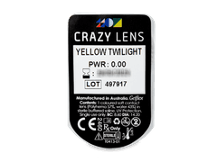 CRAZY LENS - Yellow Twilight - plano (2 daily coloured lenses)