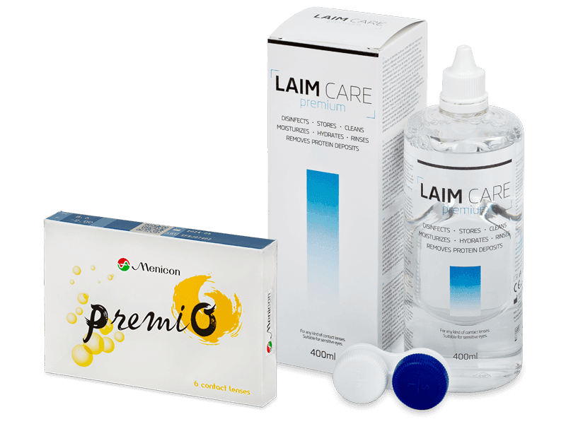 Menicon PremiO (6 lenses) + Laim Care Solution 400 ml