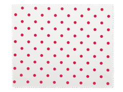 Cleaning cloth for glasses - red polka dots