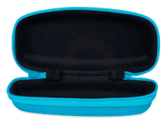 Zip up glasses case for kids - blue 