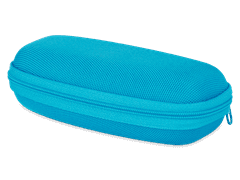 Zip up glasses case for kids - blue