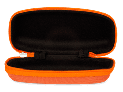 Zip up glasses case for kids - orange 