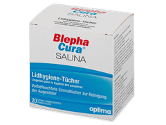 BlephaCura Salina sterile eye lid care wipes 20 pieces