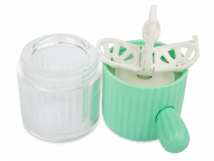 Rotating case for contact lenses – green cactus 