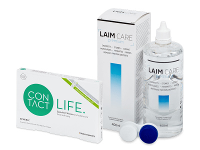 Contact Life spheric (6 lenses) + LAIM-CARE Solution 400 ml