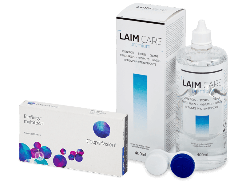 Biofinity Multifocal (6 lenses) + Laim Care Solution 400 ml
