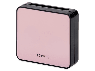 Lens Case with mirror TopVue - pink