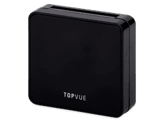 Lens Case with mirror TopVue - black