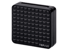 Lens Case with mirror TopVue - mesh pattern