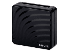 Lens Case with mirror TopVue - wave pattern