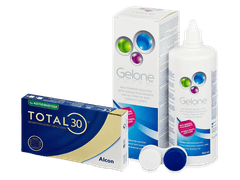 TOTAL30 for Astigmatism (3 lenses) + Gelone Solution 360 ml