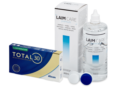 TOTAL30 for Astigmatism (6 lenses) + LAIM-CARE Solution 400 ml