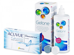 Acuvue Oasys (6 lenses) + Gelone Solution 360 ml