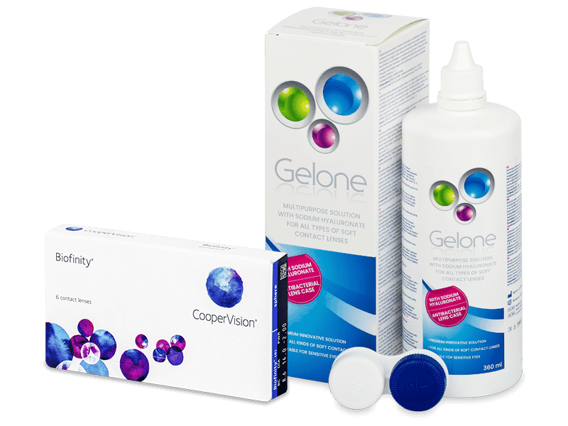 Biofinity (6 lenses) + Gelone Solution 360 ml