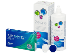 Air Optix Aqua (6 lenses) + Gelone Solution 360 ml