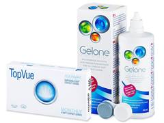 TopVue Monthly (6 lenses) + Gelone Solution 360 ml