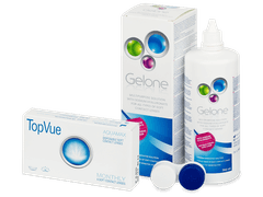 TopVue Monthly (6 lenses) + Gelone Solution 360 ml