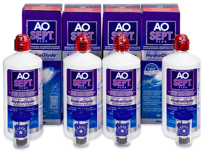 AO SEPT PLUS HydraGlyde Solution 4 x 360 ml