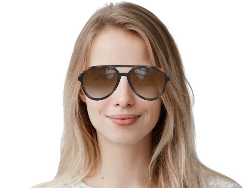 Ray-Ban 美品　RB4333D 710/13 55-17 Ray-Ban RB4333D XXL (55 - 17) with Brown lenses and Tortoise frame