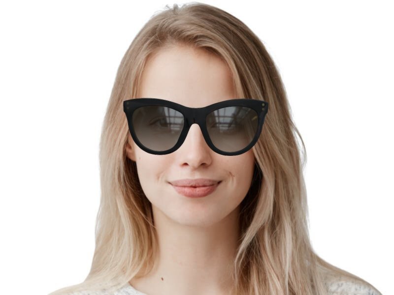Marc Jacobs Black Cat-Eye Sunglasses Marc 118/S MARC JACOBS Sunglasses MARC 118/S C. 0807 Black FRAMES ONLY  main image 2