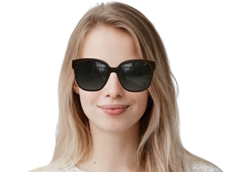LIU JO Women\'s Sunglasses in Black LJ664SR 001 LIU.JO LJ 666SR 001 BLACK SILVER GRADIENT AUTHENTIC FRAMES  main image 2
